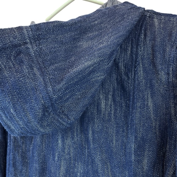 Cabi Adventure Anorak Hooded Cotton Jacket Style 5100 Indigo Blue Sz S - Picture 8 of 14